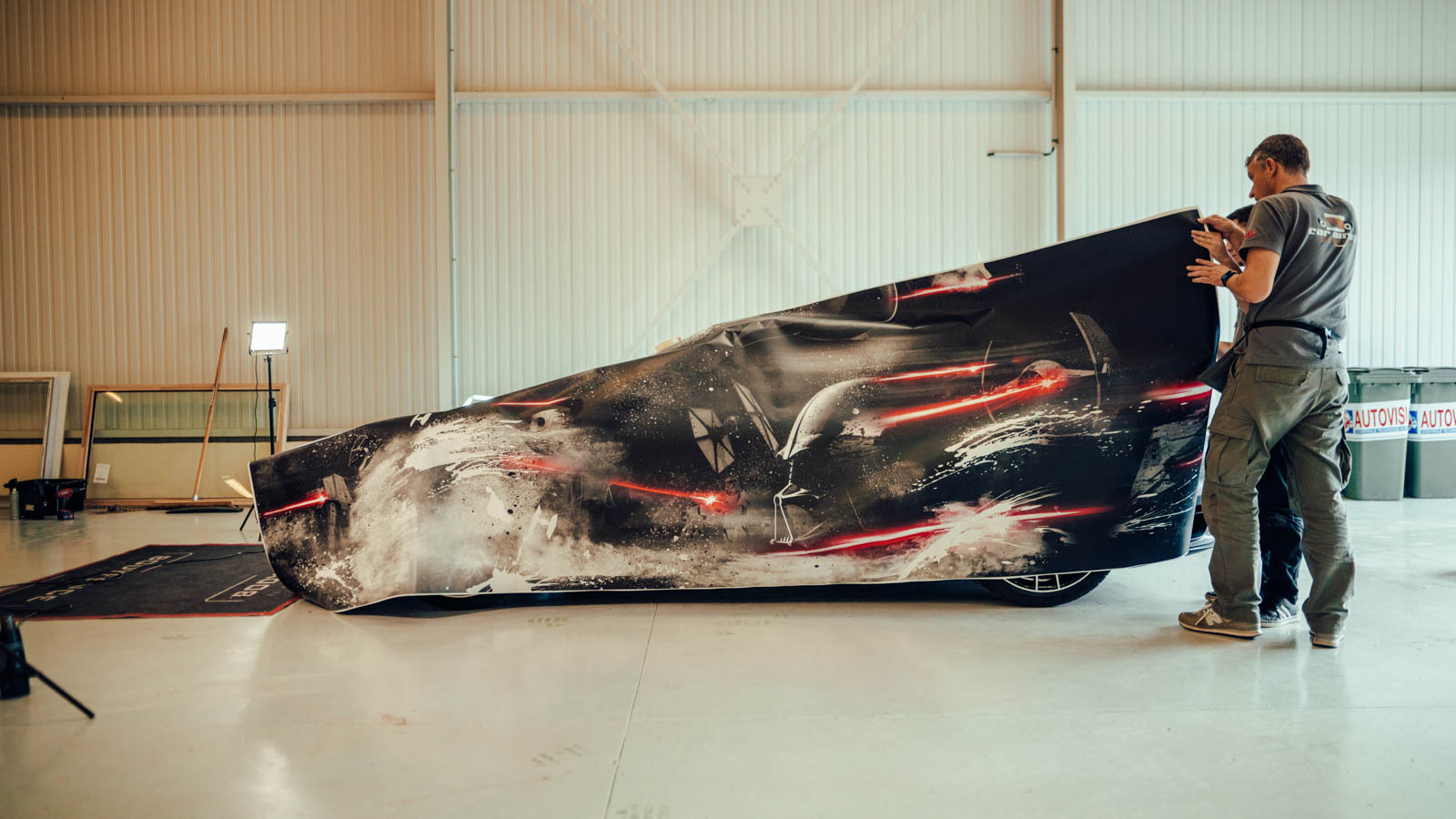 Covering personnalise Porsche 911 Trubo S Star Wars Car Wrap Design Sausheim