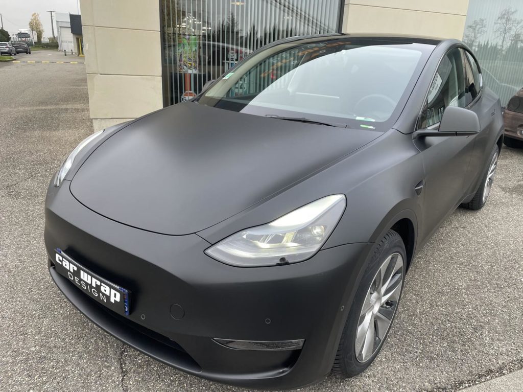 Tesla Model Y Protection transparente finition Mat CarWrap Design