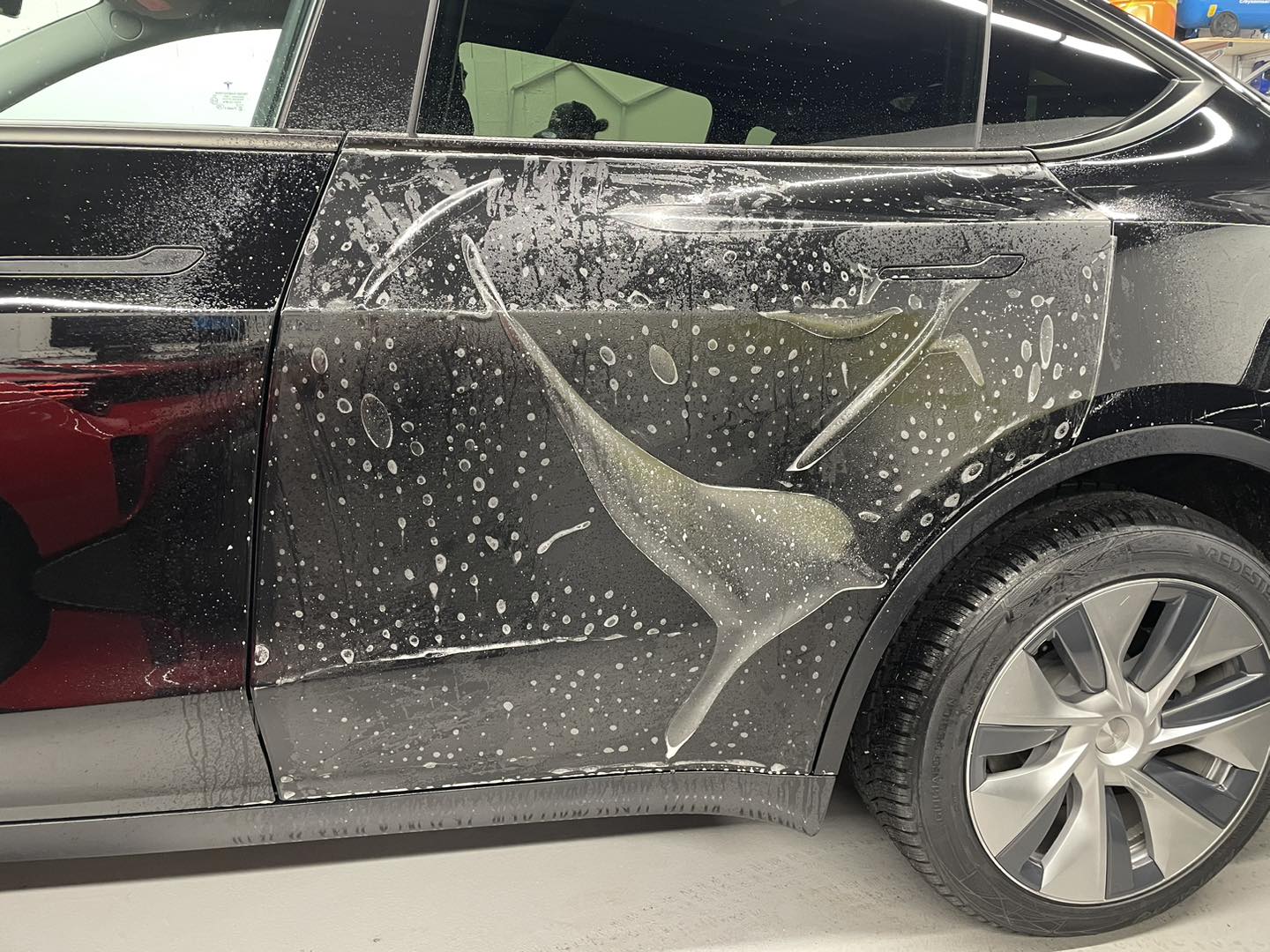 Protection transparente mat Tesla Model Y Car Wrap Design Mulhouse